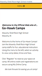Mobile Screenshot of go-hawkcamps.com